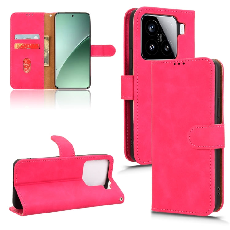Skin Feel Magnetic Flip Leather Phone Case, For Xiaomi 15 Pro, For Xiaomi 15