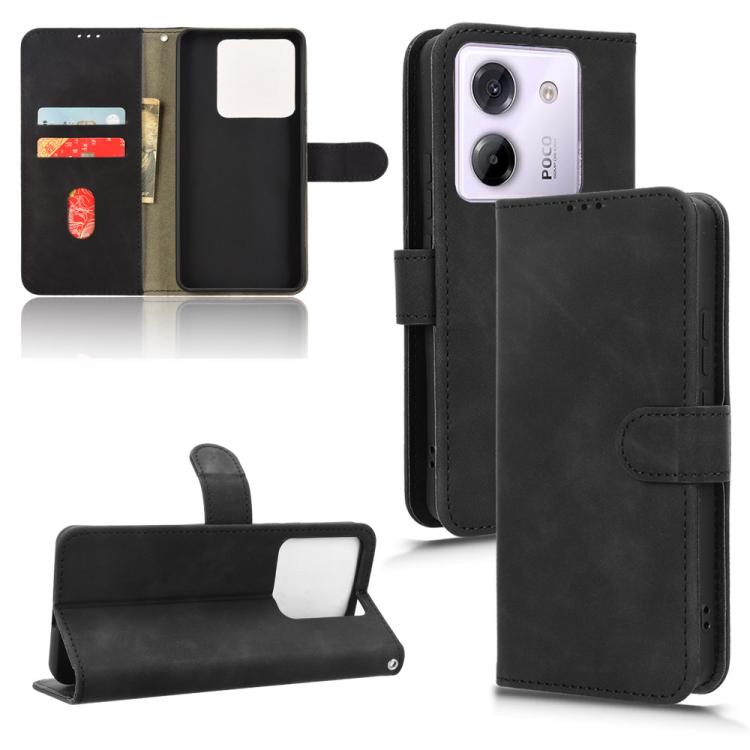 Skin Feel Magnetic Flip Leather Phone Case