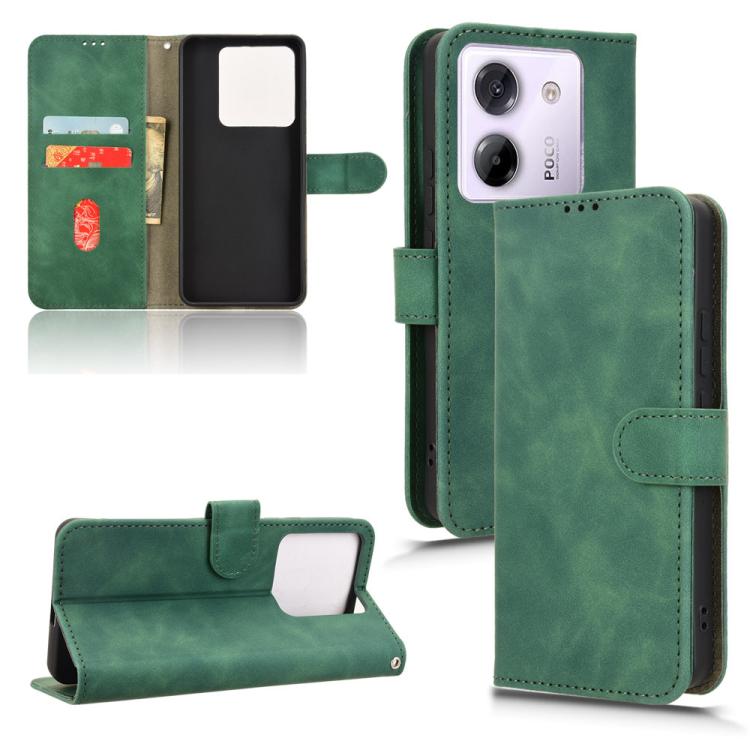Skin Feel Magnetic Flip Leather Phone Case