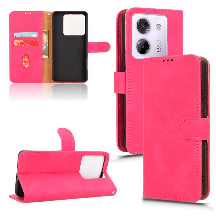 Skin Feel Magnetic Flip Leather Phone Case