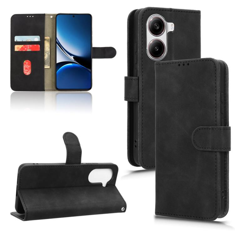 Skin Feel Magnetic Flip Leather Phone Case