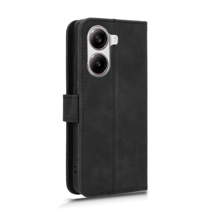 Skin Feel Magnetic Flip Leather Phone Case