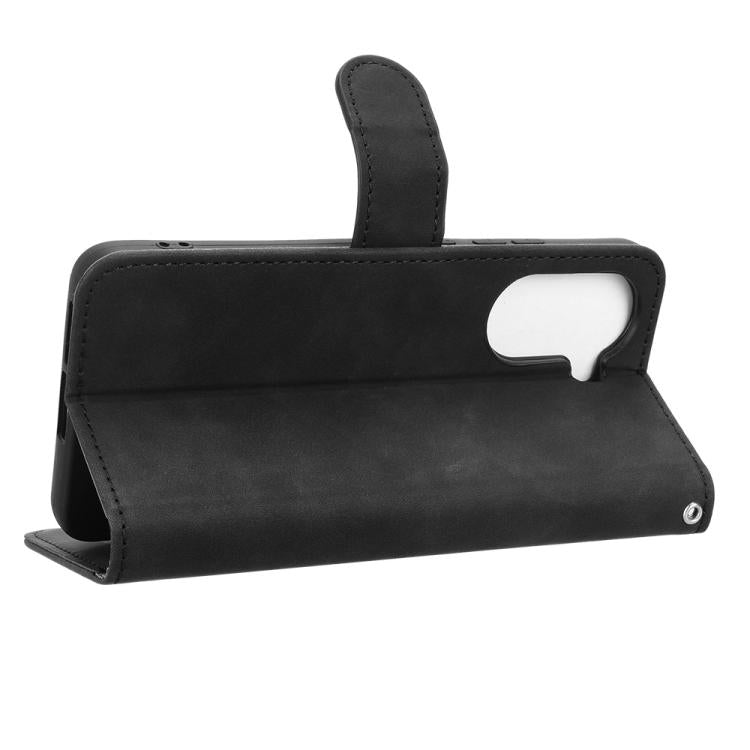 Skin Feel Magnetic Flip Leather Phone Case