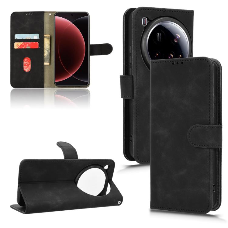 Skin Feel Magnetic Flip Leather Phone Case