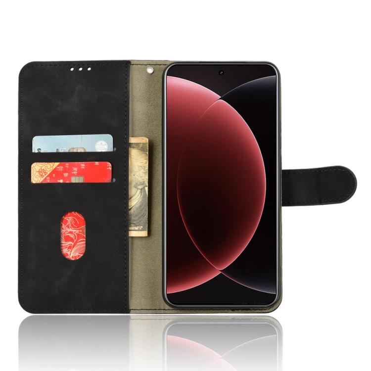 Skin Feel Magnetic Flip Leather Phone Case