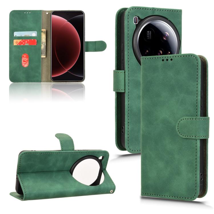 Skin Feel Magnetic Flip Leather Phone Case
