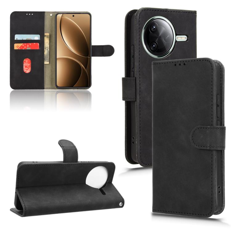 Skin Feel Magnetic Flip Leather Phone Case