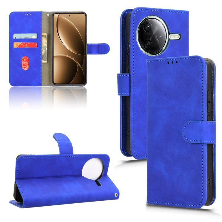 Skin Feel Magnetic Flip Leather Phone Case