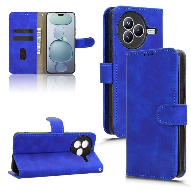 Skin Feel Magnetic Flip Leather Phone Case