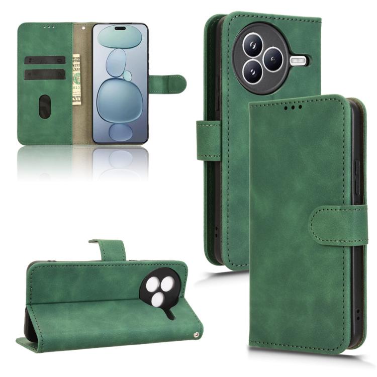 Skin Feel Magnetic Flip Leather Phone Case