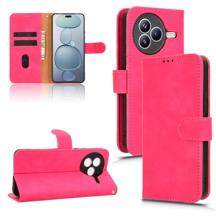 Skin Feel Magnetic Flip Leather Phone Case