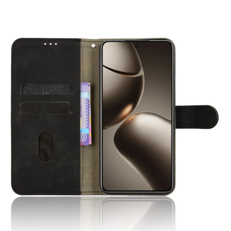 Skin Feel Magnetic Flip Leather Phone Case