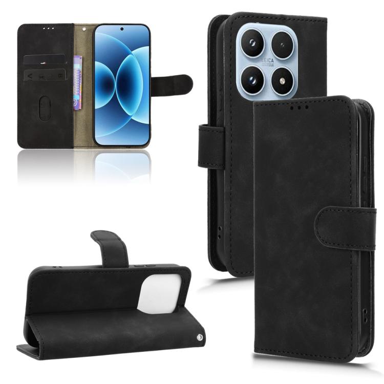 Skin Feel Magnetic Flip Leather Phone Case