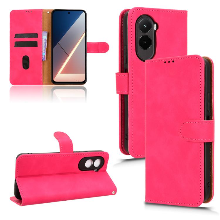 Skin Feel Magnetic Flip Leather Phone Case, For Xiaomi 17 Pro Max, For Xiaomi 17 Pro, For Xiaomi 17, For Xiaomi Poco M7 4G 171mm