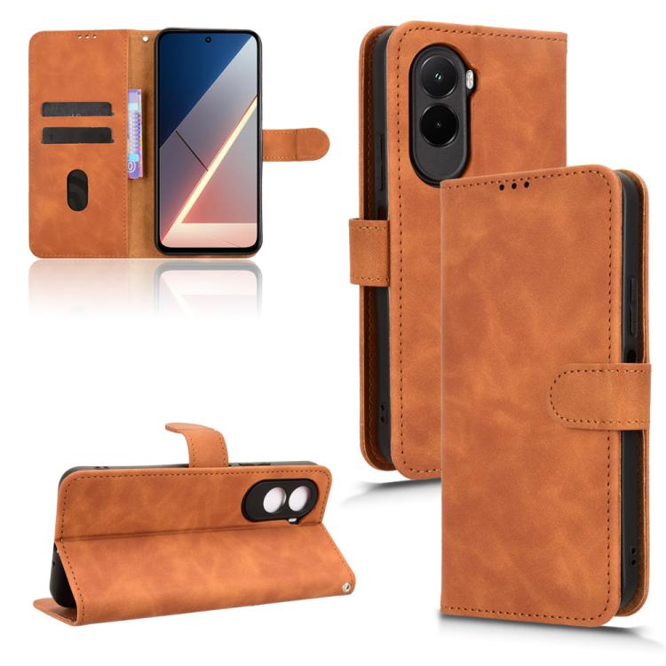 Skin Feel Magnetic Flip Leather Phone Case, For Xiaomi 17 Pro Max, For Xiaomi 17 Pro, For Xiaomi 17, For Xiaomi Poco M7 4G 171mm
