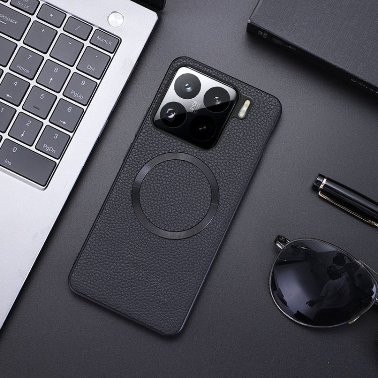 CD Magsafe Magnetic Litchi Texture Phone Case