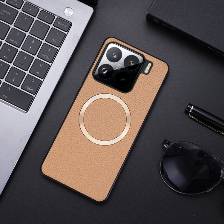 CD Magsafe Magnetic Litchi Texture Phone Case