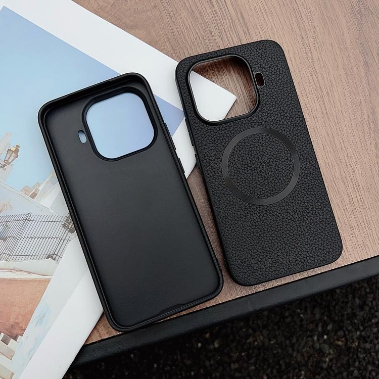 CD Magsafe Magnetic Litchi Texture Phone Case