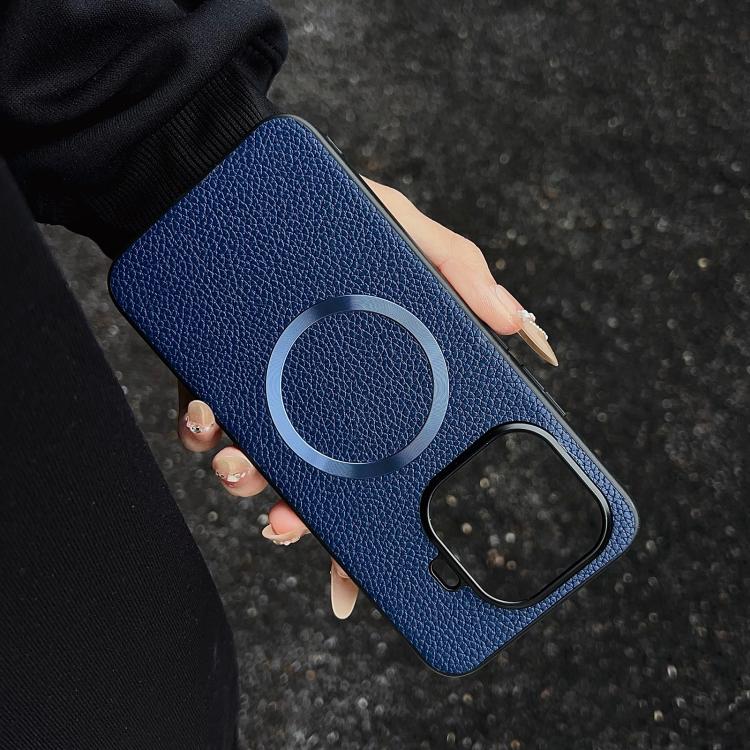 CD Magsafe Magnetic Litchi Texture Phone Case