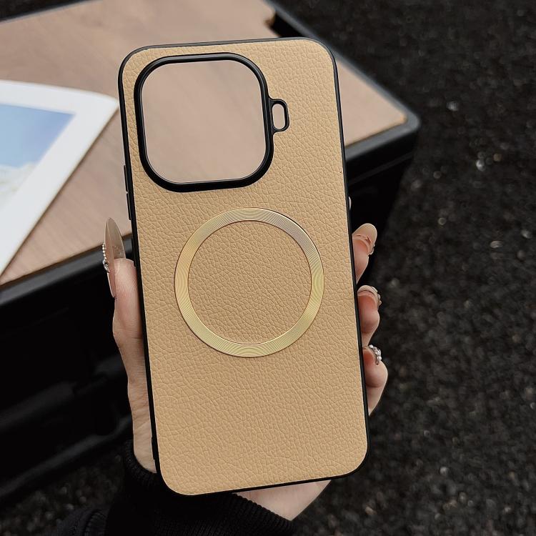 CD Magsafe Magnetic Litchi Texture Phone Case