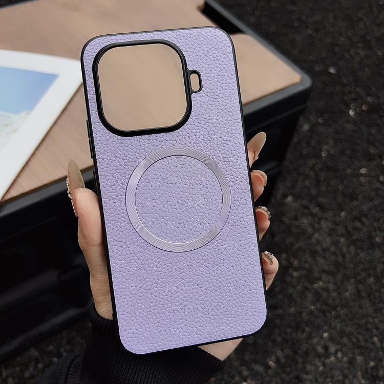 CD Magsafe Magnetic Litchi Texture Phone Case