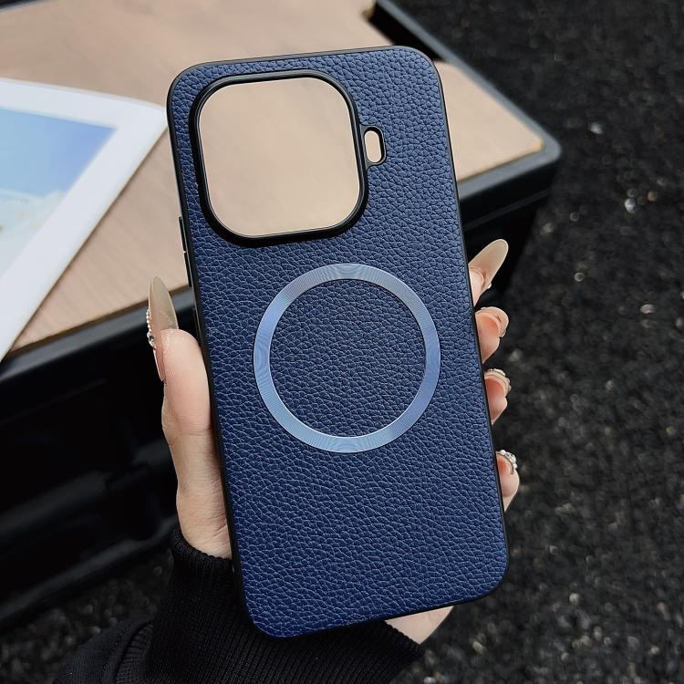 CD Magsafe Magnetic Litchi Texture Phone Case