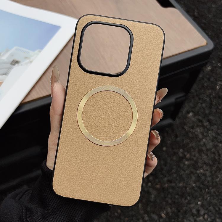 CD Magsafe Magnetic Litchi Texture Phone Case