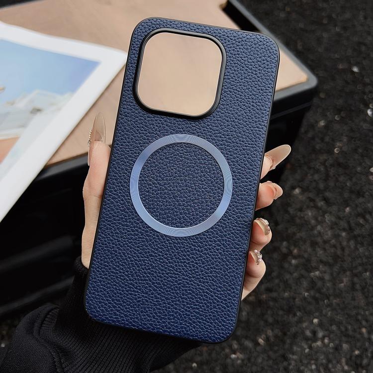 CD Magsafe Magnetic Litchi Texture Phone Case