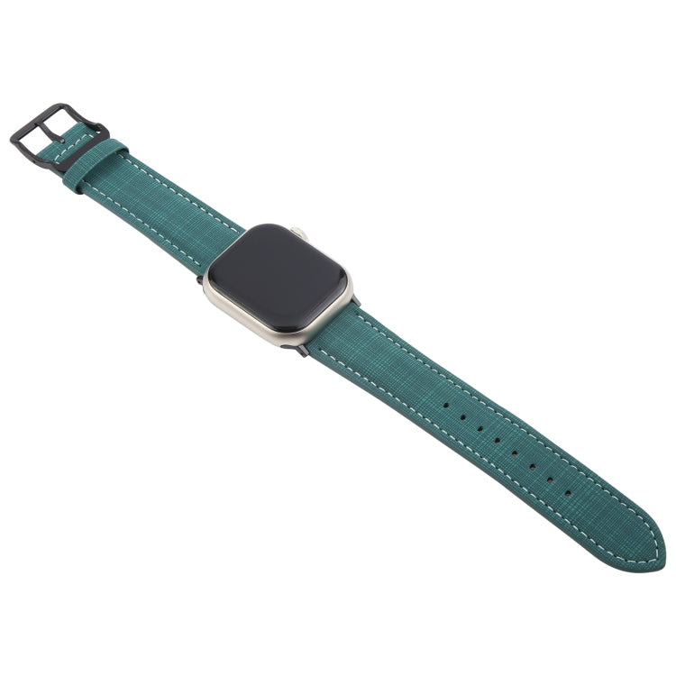 Plaid Buckle Microfiber Leather Watch Band, For Apple Watch 46mm / 49mm / 45mm / 44mm, For Apple Watch 42mm / 41mm / 40mm / 38mm