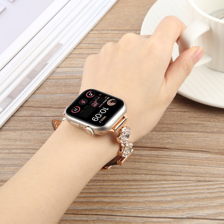 Microfiber Leather Diamond Slim Watch Band, For Apple Watch 46mm / 49mm / 45mm / 44mm, For Apple Watch 42mm / 41mm / 40mm / 38mm