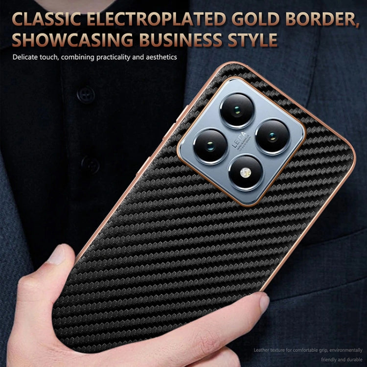 AZNS Electroplated Edge Carbon Fiber Texture Phone Case