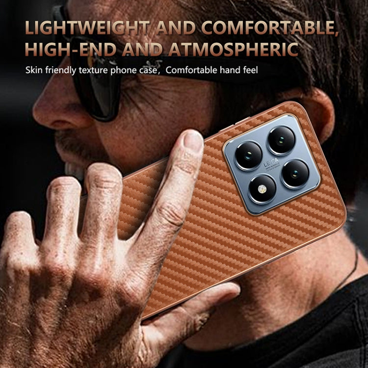 AZNS Electroplated Edge Carbon Fiber Texture Phone Case