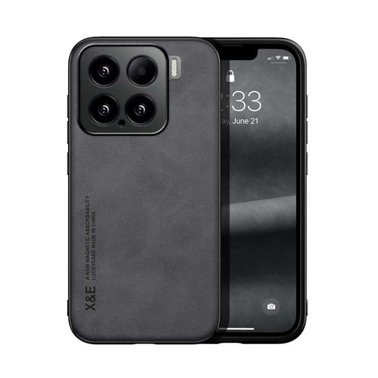 Skin Feel Magnetic Leather Back Phone Case