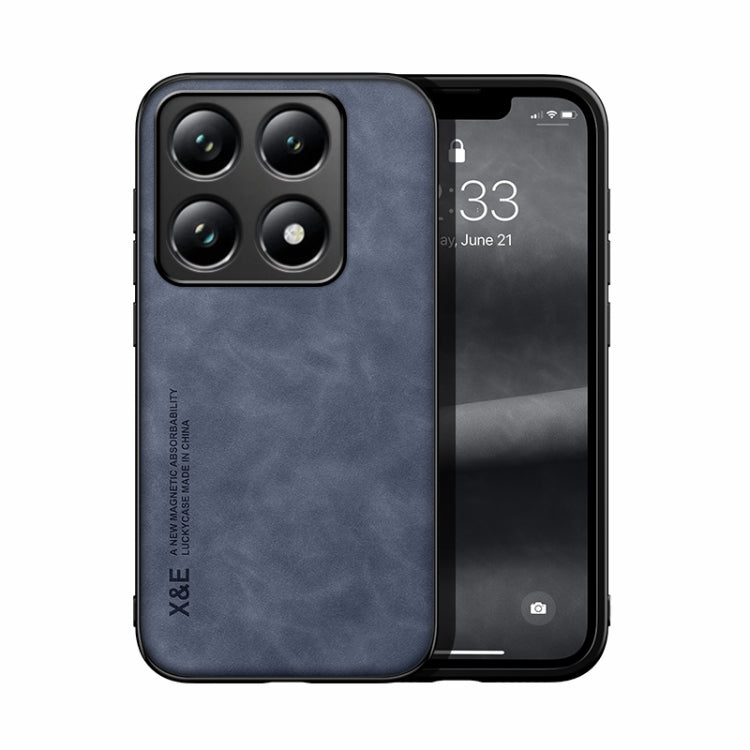 Skin Feel Magnetic Leather Back Phone Case