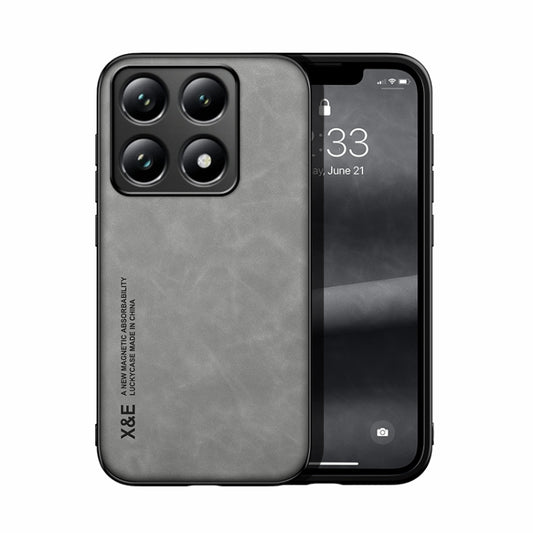 Skin Feel Magnetic Leather Back Phone Case