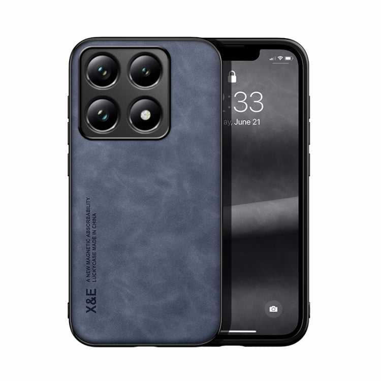 Skin Feel Magnetic Leather Back Phone Case