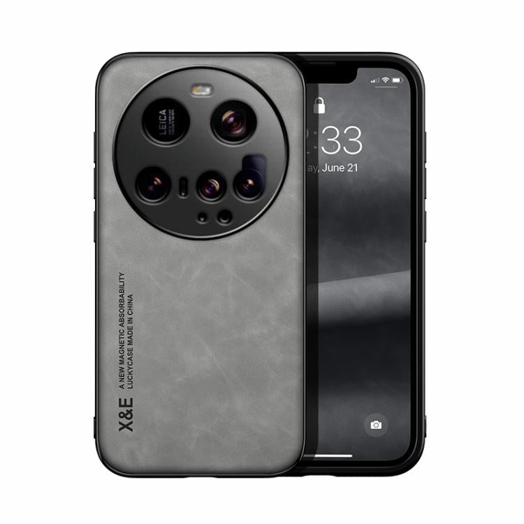 Skin Feel Magnetic Leather Back Phone Case