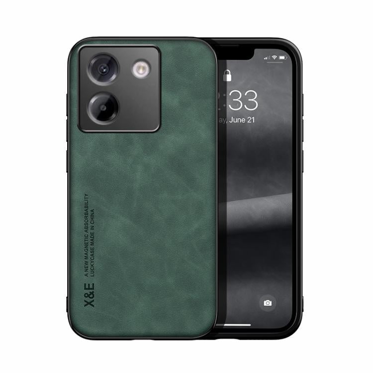 Skin Feel Magnetic Leather Back Phone Case