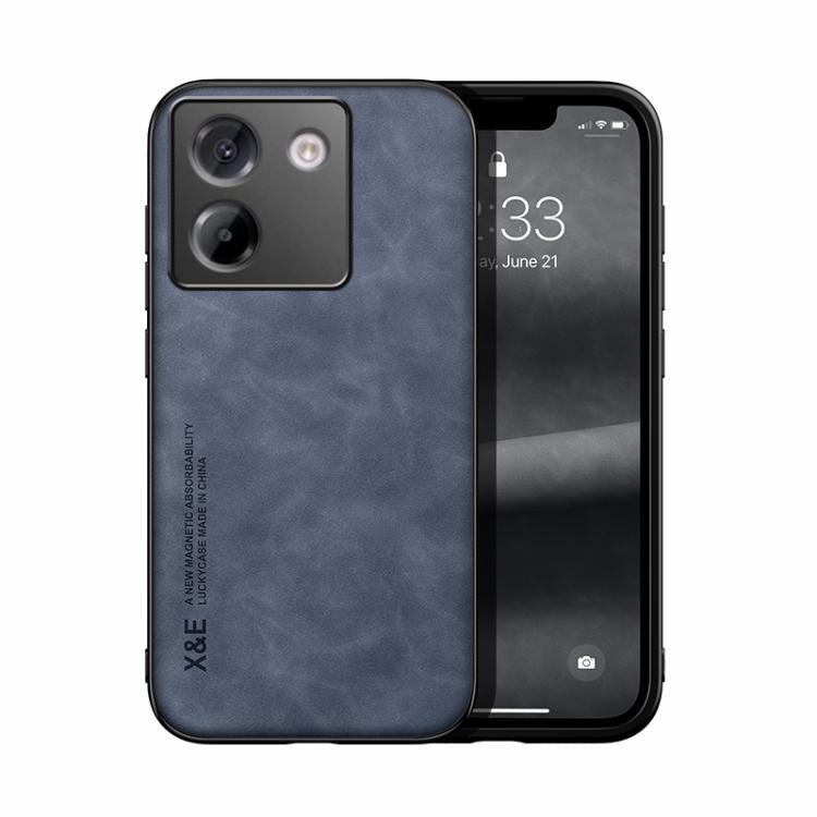 Skin Feel Magnetic Leather Back Phone Case