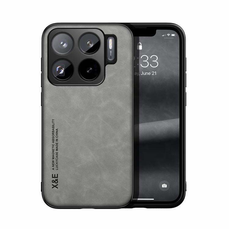 Skin Feel Magnetic Leather Back Phone Case