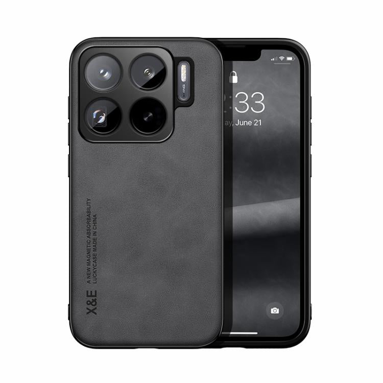 Skin Feel Magnetic Leather Back Phone Case