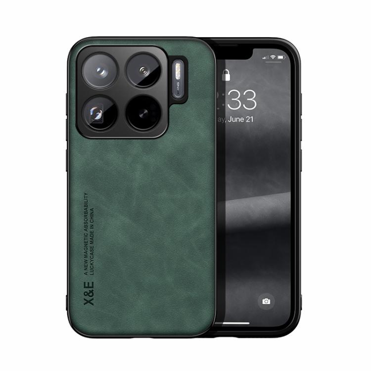 Skin Feel Magnetic Leather Back Phone Case