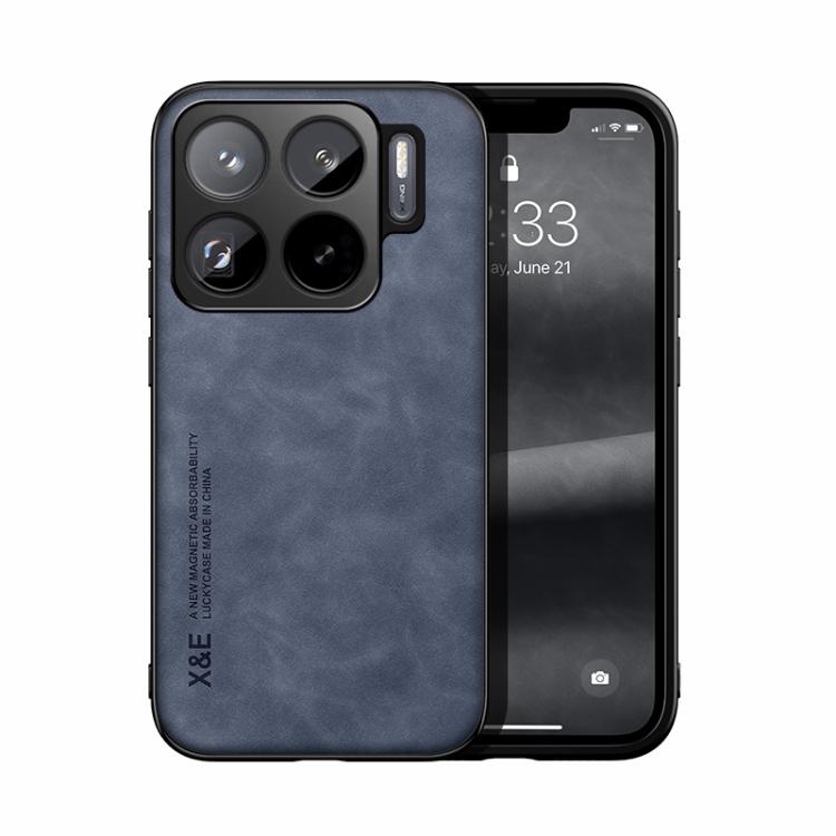 Skin Feel Magnetic Leather Back Phone Case