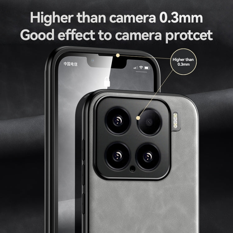 Skin Feel Magnetic Leather Back Phone Case