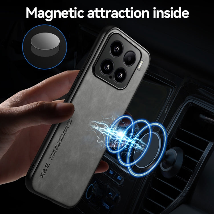 Skin Feel Magnetic Leather Back Phone Case, For Xiaomi 15 Pro, For Xiaomi 15, For Xiaomi 14T Pro, For Xiaomi 14T, For Xiaomi 12T Pro