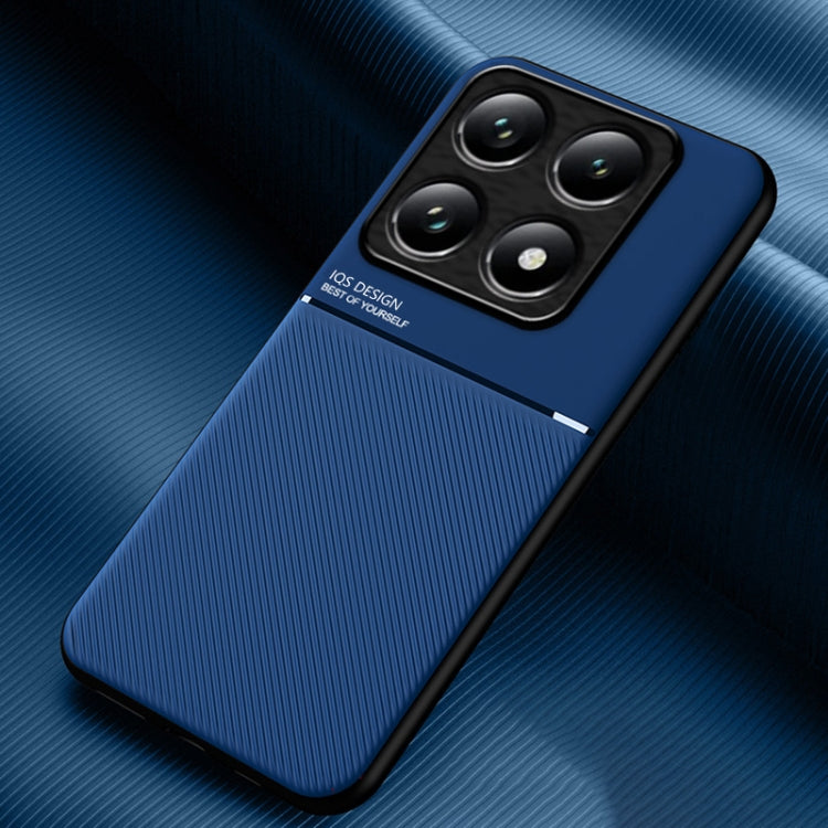 Classic Tilt Strip Grain Magnetic PC Hybrid TPU Phone Case, For Xiaomi 15S Pro, For Xiaomi 15 Ultra, For Xiaomi Poco M7 Pro 5G, For Xiaomi 15 Pro, For Xiaomi 15, For Xiaomi 14T Pro