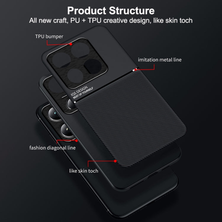 Classic Tilt Strip Grain Magnetic PC Hybrid TPU Phone Case