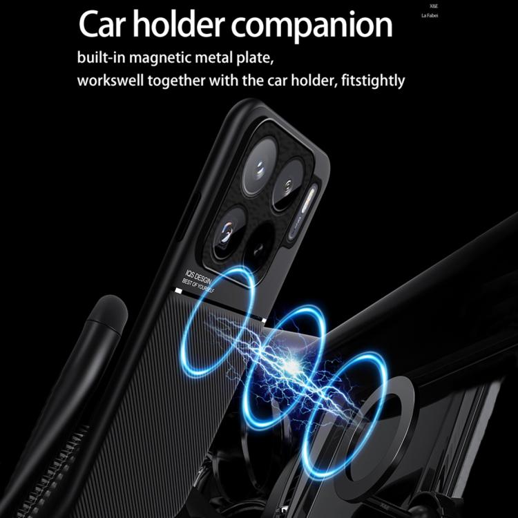 Classic Tilt Strip Grain Magnetic PC Hybrid TPU Phone Case