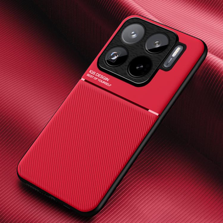 Classic Tilt Strip Grain Magnetic PC Hybrid TPU Phone Case, For Xiaomi 15S Pro, For Xiaomi 15 Ultra, For Xiaomi Poco M7 Pro 5G, For Xiaomi 15 Pro, For Xiaomi 15, For Xiaomi 14T Pro