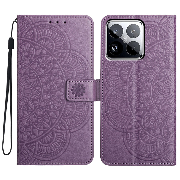 Flower Embossed Leather Phone Case
